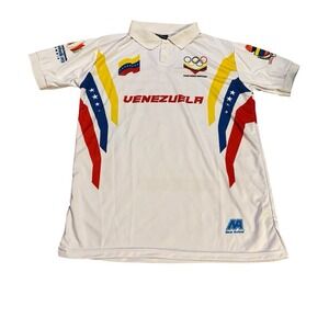 New Arrivals Venezuela Olympics Polo White‎ Mens Medium Casual Activewear